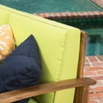 thumbnail image 2 of Cielo Terrace 6-Piece Outdoor Wood Conversation Set with Cushions, Green, 2 of 6
