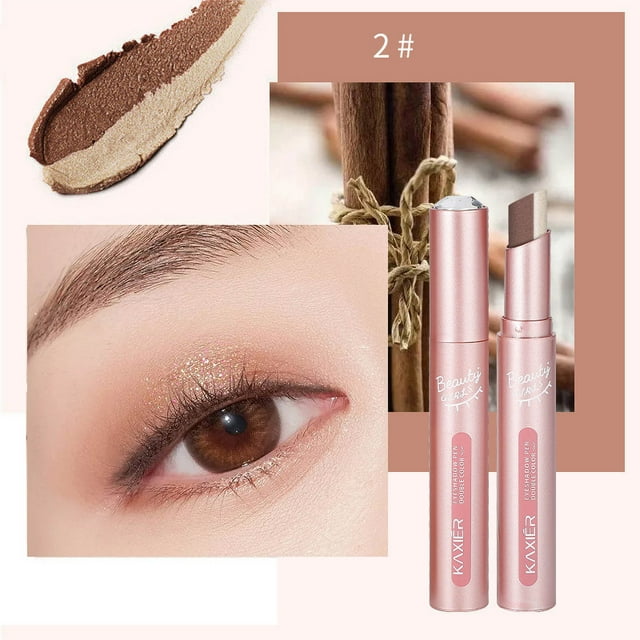 Iumwxz Two In One Cream Eye Shadow Stick, Two-color Eye Shadow Stick, Color Eye Shadow Pen