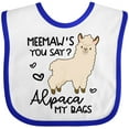 thumbnail image 3 of Inktastic Meemaw's You Say Alpaca My Bags Boys or Girls Baby Bib, 3 of 4