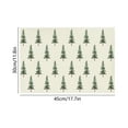 thumbnail image 3 of Winter Christmas Tree Placemats 12x18 Inches Christmas Holiday Table Mats For Party Kitchen Dining Room Decoration, 3 of 6