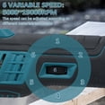 thumbnail image 2 of Lepmerk 20V Brushless Oscillating Multi-Tool Kit with 6-Speed Control, 19000RPM, Includes 2.0Ah Battery, Charger, Sanding Pad, 15 Sandpapers, Scraper, and Multiple Saw Blades for Versatile DIY, 2 of 6