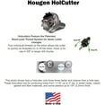 thumbnail image 2 of Hougen Manufacturing B3184601 Hol Cutter Kit for Sheet Metal Hole Making, 0.12 in. Depth of Cut, 2 of 7