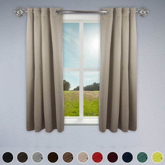 Premium Soft Touch Curtain Panel - 52" x 84" 1 Panel - Beige