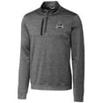 thumbnail image 2 of Men's Cutter & Buck Steel Utah State Aggies Vault Big & Tall Stealth Quarter-Zip Pullover Top, 2 of 3