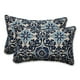 Pillow Perfect 586670 Woodblock Intérieur-Extérieur Prisme Bleu Jet Rectangulaire Oreiller - Lot de 2 – image 1 sur 1