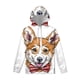 thumbnail image 3 of Sudadera con capucha con estampado 3D de perros y mascotas coloridas para hombres y niños, jersey con gráficos de animales de husky siberiano, ropa de calle, sudaderas casuales, 3 of 5