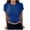Blue womens tops, variant on pimelu Womens Tops Womens Tops Going out Slim Fit Soft Knitted Ribbed Tee Summer Trendy Solid T-shirt Ladies Crewneck Short Sleeve Tunic Top