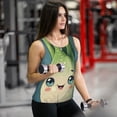 thumbnail image 6 of Rocae Adorable Kawaii Fennel Character for Women's Workout Tank Top Sleeveless Tops Athletic Tank Tops for Women-XX-Large, 6 of 7