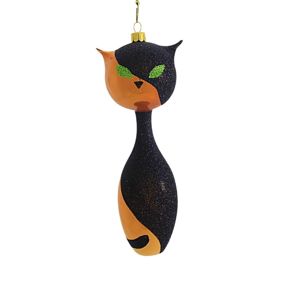 Santa Land 7.25In I Am Siamese If You Need, Glass, Ornament Cat Halloween Mid Century Mcm 24O1000