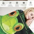 thumbnail image 3 of ARISTURING Frog Throw Blanket Soft Lightweight Blanket 3D Printed Comfortable Warm Flannel Blanket for Bedroom Living Room Sofa Couch All Seasons, 3 of 6