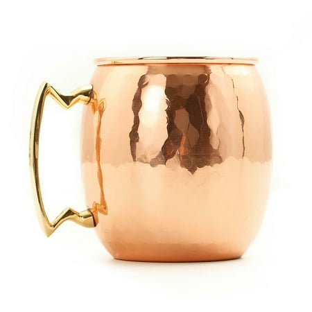 Old Dutch 24 oz. Hammered Copper Moscow Mule Mug - Set of 4