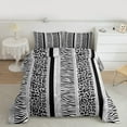 thumbnail image 2 of Manfei Animal Print Patchwork 2pcs Bedding Comforter Set for Teens Boys Girls,Animal Leopard Zebra Twin Comforter Sets,Bling Glitter Breathable Bedding Set,Luxury Bedroom Decor,Reversible, 2 of 8