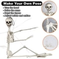 thumbnail image 2 of DUNCHATY 3ft Halloween Skeleton Life Size Realistic Full Body Hanging w/ Movable Joints, 2 of 6