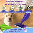 thumbnail image 4 of QUTETN 3 Pack Reusable Mop Pads Compatible with Swiffer Wet Jet Wet Jet Pads Refills for Swiffer Mop Washable Mop Refill Pads Wet Pads for Floor Cleaning Wet Dry Use for Any Floor Types, 4 of 7