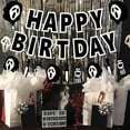 thumbnail image 3 of Halloween Horror Movie Happy Birthday Banner Halloween Scary Movie Birthday Party Decorations Killer Birthday Banner Telephones Ghost Garland for Halloween Movie Night Birthday Party Decor Supplies, 3 of 7