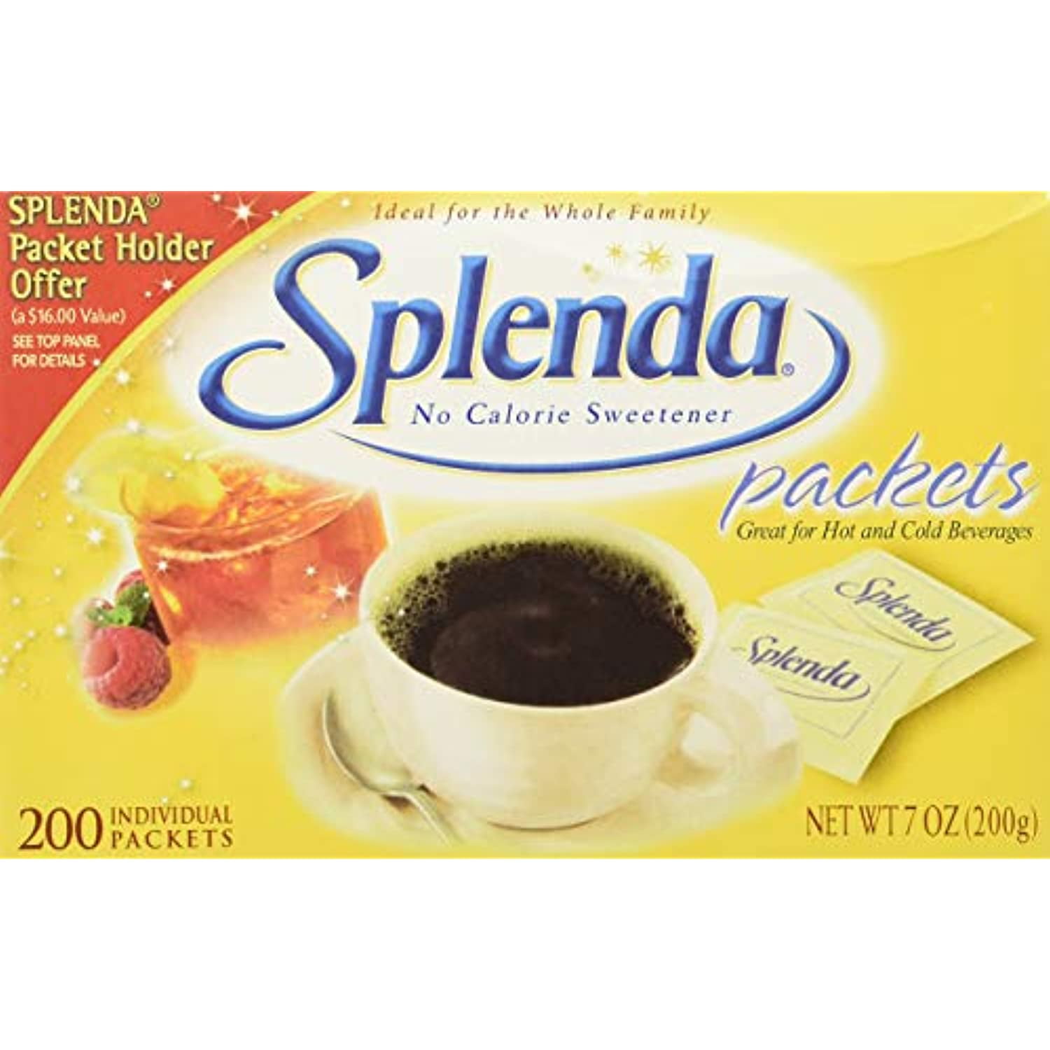 Splenda Sugar Substitute Packets 7 Oz (200 Individual Packets