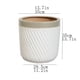 thumbnail image 2 of Maceta redonda de sarga for suelo, de cerámica, grande, for interior y exterior, 2 of 6
