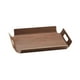 thumbnail image 2 of Bandeja de madera para servir, portavasos de madera, moderna y práctica bandeja para mesa de centro M, 2 of 9