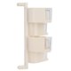 thumbnail image 2 of Caja de condimentos beige con cuchara incorporada para organizar la cocina Estante de especias giratorio para montaje en pared, 2 of 8