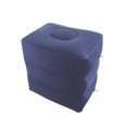 thumbnail image 1 of Deep Blue Inflatable Travel Leg Rest Pillow Bed can inflate it to the perfect level of comfort and support, 1 of 5