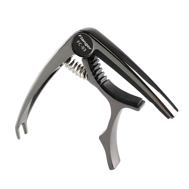 Abrazadera de liberación rápida de gatillo con extractor de pasadores para guitarra eléctrica acústica CUTICAT Cejilla de guitarra de aleación de zinc