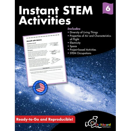 Creative Teaching Press Instant STEM Activities Workbook, 120 Pages, Grade 6