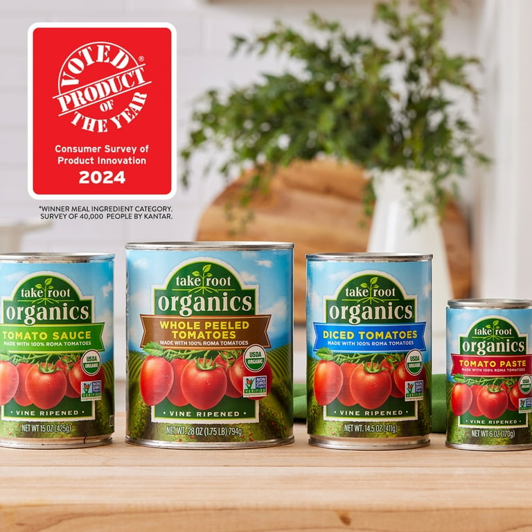 Take Root Organics Diced Tomatoes, USDA Certified Organic, Non-GMO