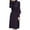 Black, variant on Kmdttou Women Solid Color Semi High Neck New Mid To Long Slim Sleeve With Knitted Long Sleeved Dress Inside The Head,Fashionable Casual Dresses for Women 2025