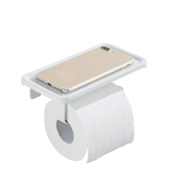 Toilet Paper Holder with Shelf Tissue Holder for Bathroom Roll Paper Holder