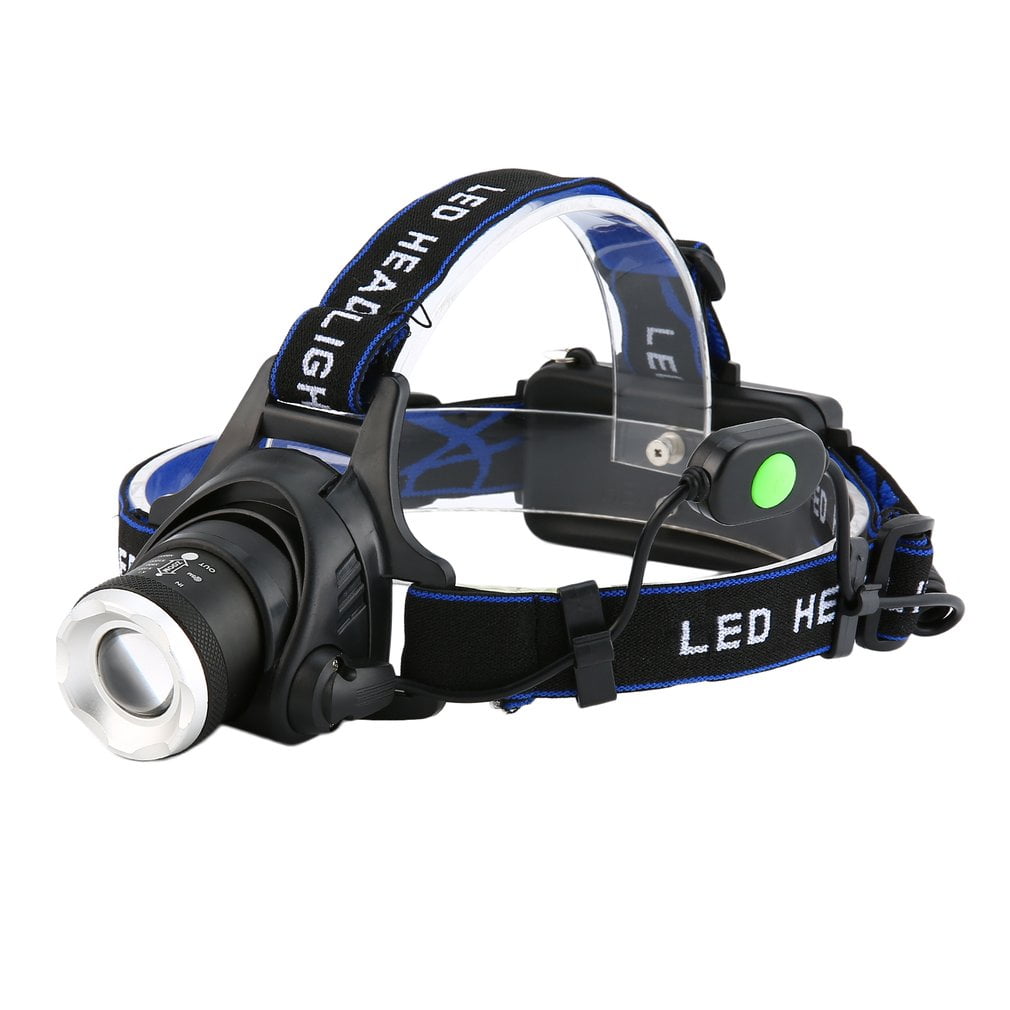 Headlamp, Super Bright LED Headlamps 18650 USB Rechargeable Waterproof Flashlight with Zoomable
