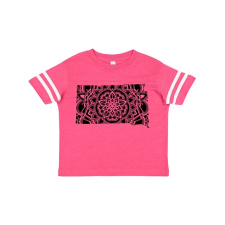 

Inktastic South Dakota Silhouette Mandala Gift Toddler Boy or Toddler Girl T-Shirt