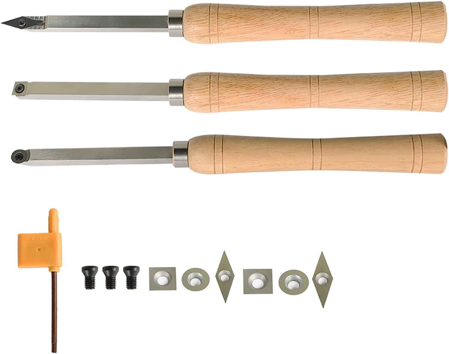 waltyotur Carbide Wood Turning Tools Suitable for Small and Medium