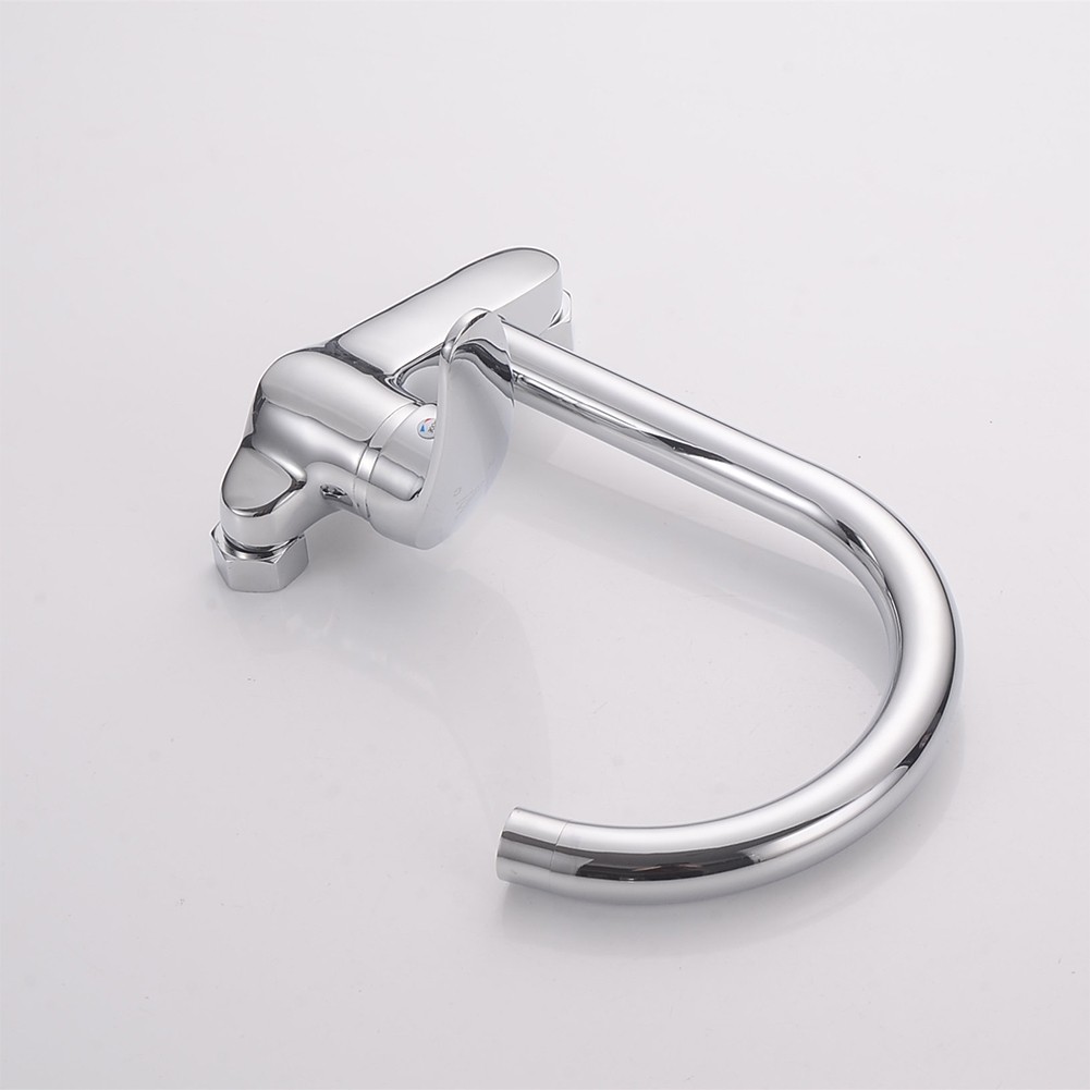 Wall Mounted Cold Hot Water Faucet Brass Chrome Sink Basin Mixer Tap Easy Installation Long lasting Performance Smile Home