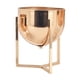 thumbnail image 3 of Macetero de metal perfecl con soporte dorado para plantas y flores, 3 of 8