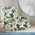 thumbnail image 3 of HELLHERO Monstera Print Lazy Boy Chair Covers for Reclining Chair Breathable Skin Friendly Recliner Couch Covers That Stay in Place Dust-proof Washable, 3 of 8