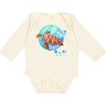 thumbnail image 3 of Inktastic Vero Beach, Florida Swimming Sea Turtle with Bubbles Boys or Girls Long Sleeve Baby Bodysuit, 3 of 5