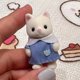 thumbnail image 3 of Sylvanian Families Confirm Style Forest Rabbit Grove Family Dollhouse Kindergarten Niños Pastel Reunión Flocking Dolltoy Regalo, 3 of 6