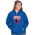 thumbnail image 3 of Smurfs Villain Savage Graffiti Zip Up Hoodie Men's Women's Brisco Brands S, 3 of 6