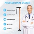 thumbnail image 7 of Rehaescort Adjustable Folding Walking Cane,Lightweight Heavy Duty Sticks Pivot Tip for Men and Women,Brown, 7 of 7