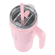 Reduce Cold1 24oz Stainless Steel Tumbler with Handle & Straw, Pink Blossom