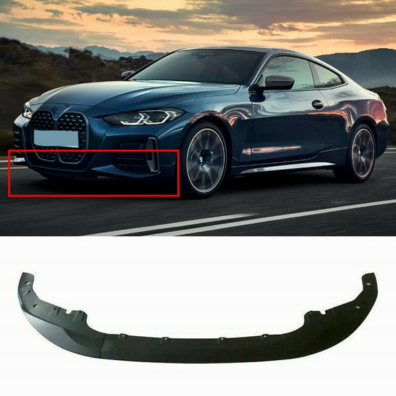NINTE Front Bumper Lip for 20-22 BMW 4 Series 430i G22 G23 M Performance Matte Black 3PCS