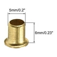 thumbnail image 2 of Uxcell 0.2'' x 0.24'' Remaches huecos Grommets de doble cara para placa de circuito PCB de cobre 100pcs, 2 of 3