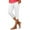 White, variant on Women's Performance Yoga Pants With Side Pockets 7/8 Length Breathable Squat Proof Activewear For Pilates And Running White