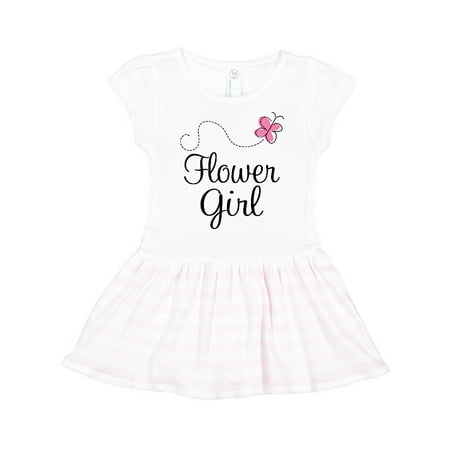 

Inktastic Flower Girl Wedding Butterfly Gift Toddler Girl Dress