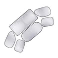 thumbnail image 2 of Juego de parasol para parabrisas de coche, Kit bloqueador solar de doble bucle recubierto de plata, 6 uds. Jadeshay A, 2 of 8