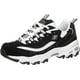 thumbnail image 1 of Sneaker Skechers Sport D'Lites Memory Foam para mujer, color blanco y negro, 1 of 8