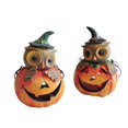 thumbnail image 2 of Búho En Calabaza, Decoración De Halloween, Artesanía De Calabaza De Resina Para Decoración Interior Y Exterior matsuzay HA039935-01, 2 of 6
