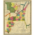 thumbnail image 3 of Abel 15x18 Black Modern Framed Museum Art Print Titled - Wisconsin Territory - Abel 1838, 3 of 5