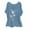 Blue, variant on Fesfesfes Womens V Neck Tshirt Fashion Women's Cotton And Linen I Printed Round Neck Short Sleeve Top Blouses Cute Short Sleeve Tops for Women 6(M)