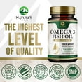 thumbnail image 3 of Omega 3 Fish Oil Pills 2400mg - Triple Strength Omega 3 Fish Oil Supplements - Best EPA & DHA Fatty Acids for Brain & Heart Health Support, Nature's Omega3 Supplement, 60 Day Supply - 120 Softgels, 3 of 10